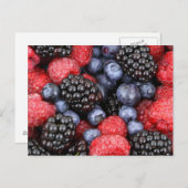 Briefkaart van bosvruchten (Voorkant / Achterkant)