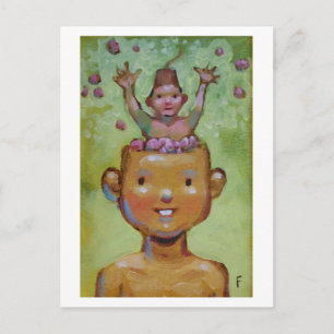 Briefkaart van breinen