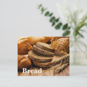 Briefkaart van brood en tarwe (Staand voorkant)