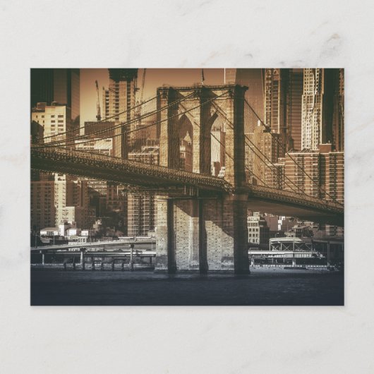 briefkaart "Van Brooklyn tot Manhattan" (Voorkant)