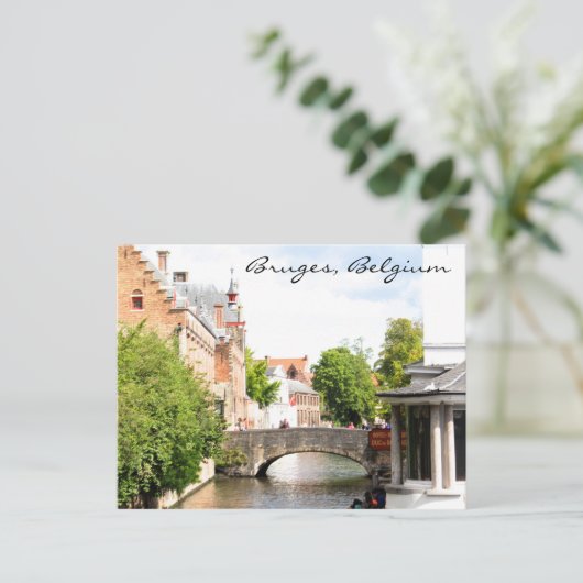 Briefkaart van Brugge, België (Staand voorkant)