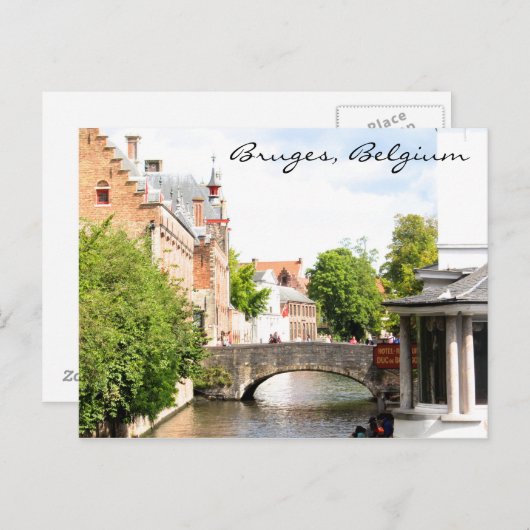 Briefkaart van Brugge, België (Voorkant / Achterkant)