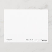 Briefkaart van bruin kattenschilderij (Achterkant)