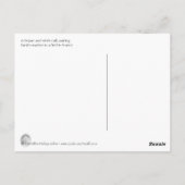 Briefkaart van bruine en witte kalveren (Achterkant)