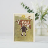 Briefkaart van bruine koeienmelk van de Nestle (Staand voorkant)