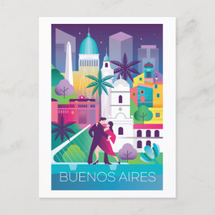 Briefkaart van Buenos Aires