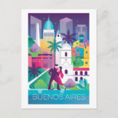 Briefkaart van Buenos Aires (Voorkant)