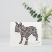 Briefkaart van Bulldog (Staand voorkant)