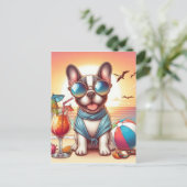 Briefkaart van Bulldog (Staand voorkant)