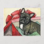 Briefkaart van Bulldog Dog Art (Voorkant)