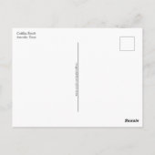 Briefkaart van Cadillac Ranch in Amarillo, Texas (Achterkant)