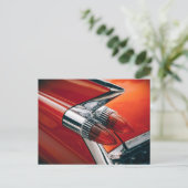 Briefkaart van Cadillac Tail Fin en Taillight (Staand voorkant)