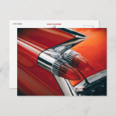 Briefkaart van Cadillac Tail Fin en Taillight (Voorkant / Achterkant)