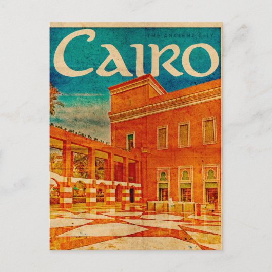 Briefkaart van Cairo (Voorkant)