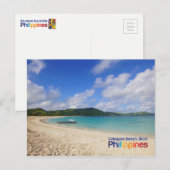 Briefkaart van Calaguas Beach Bicol Filipijnen (Voorkant / Achterkant)