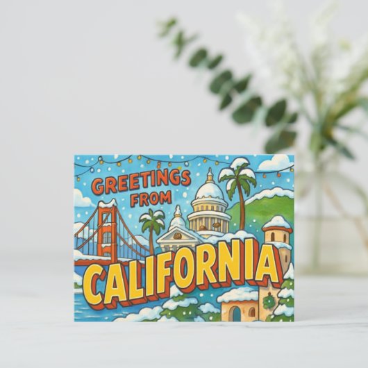 BRIEFKAART VAN CALIFORNIË (Staand voorkant)