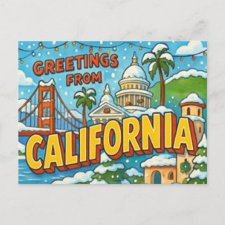 BRIEFKAART VAN CALIFORNIË