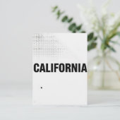 Briefkaart van Californië - Bold Centered Typograp (Staand voorkant)