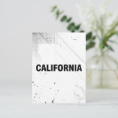 Briefkaart van Californië - Bold Centered Typograp (Staand voorkant)