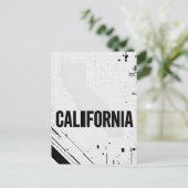 Briefkaart van Californië - Bold Centered Typograp (Staand voorkant)