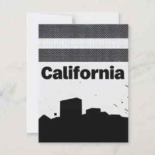 Briefkaart van Californië - Bold Centered Typograp
