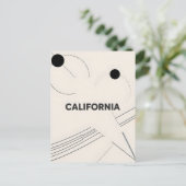 Briefkaart van Californië - Bold Centered Typograp (Staand voorkant)