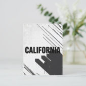 Briefkaart van Californië - Bold Centered Typograp (Staand voorkant)