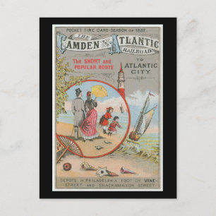 Briefkaart van Camden en Atlantic Railroad