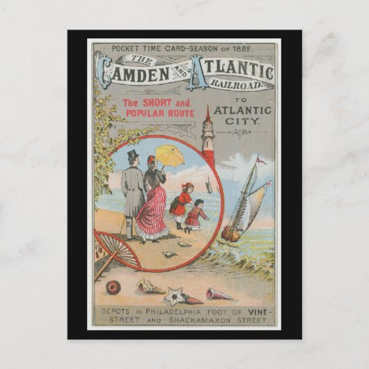 Briefkaart van Camden en Atlantic Railroad (Voorkant)