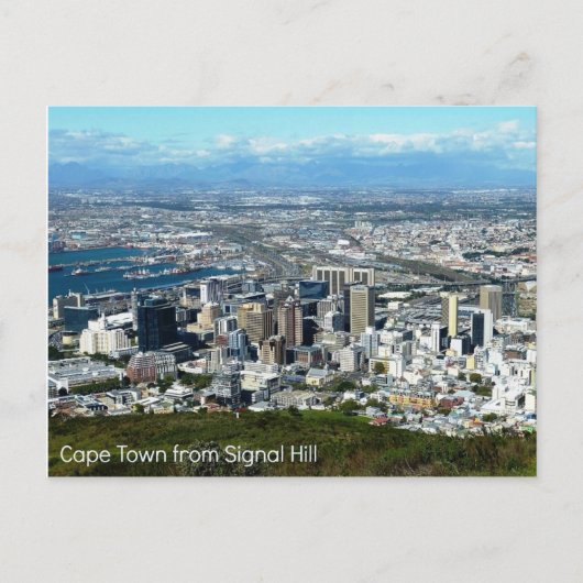 Briefkaart van Cape Town van de Heuvel van het (Voorkant)