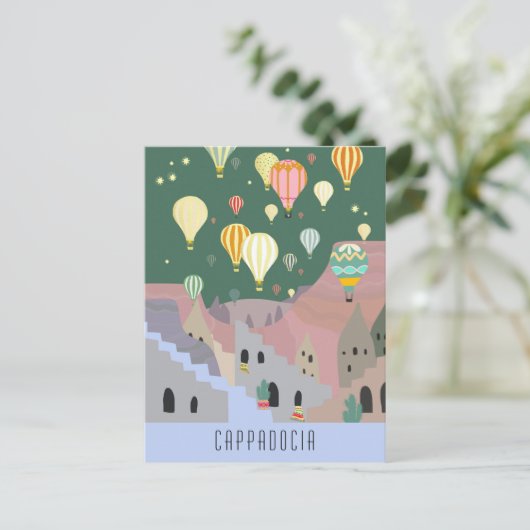 Briefkaart van Cappadocia | Kapadokya Balloon Drea (Staand voorkant)