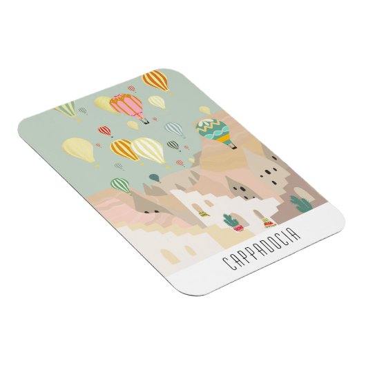 Briefkaart van Cappadocia | Kapadokya Balloon Magneet (Rechterzijde)