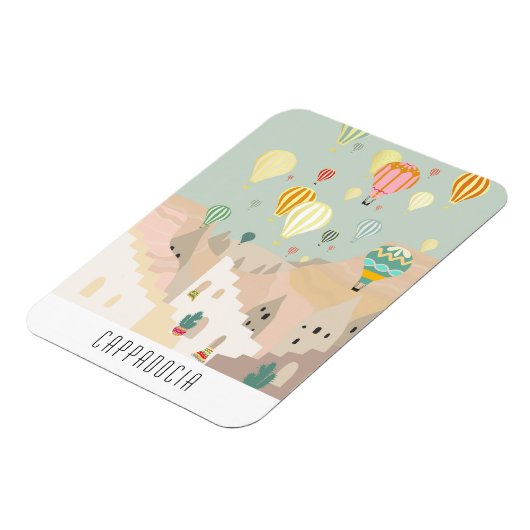 Briefkaart van Cappadocia | Kapadokya Balloon Magneet (Linkerzijde)