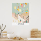 Briefkaart van Cappadocia | Kapadokya Balloon Poster (Keuken)