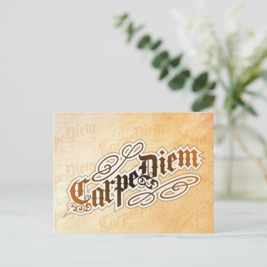 briefkaart van carpe diem (Staand voorkant)