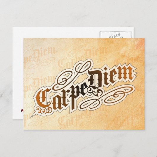 briefkaart van carpe diem (Voorkant / Achterkant)