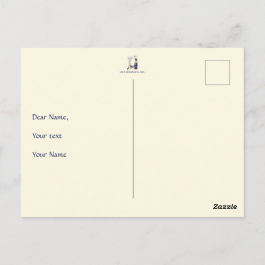 Briefkaart van Cartoon (Achterkant)