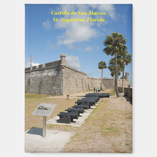 briefkaart van Castillo de San Marcos Magneet