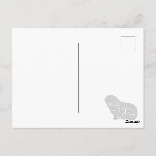 Briefkaart van cavia's (Achterkant)