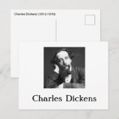 Briefkaart van Charles Dickens (Voorkant / Achterkant)