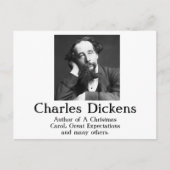 Briefkaart van Charles Dickens (Voorkant)