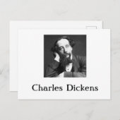 Briefkaart van Charles Dickens (Voorkant / Achterkant)
