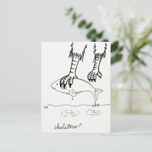 Briefkaart van chelatoren (Staand voorkant)