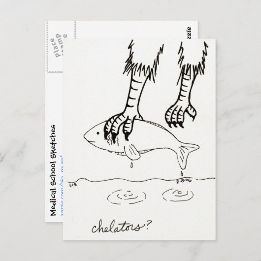 Briefkaart van chelatoren (Voorkant / Achterkant)