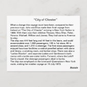 Briefkaart van Chester (Achterkant)