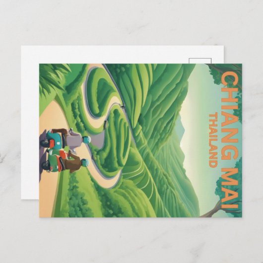 Briefkaart van Chiang Mai (Voorkant / Achterkant)