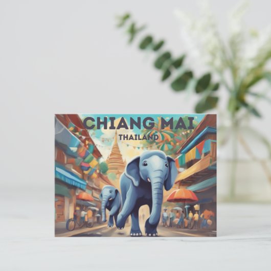 Briefkaart van Chiang Mai (Staand voorkant)