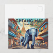 Briefkaart van Chiang Mai (Voorkant / Achterkant)