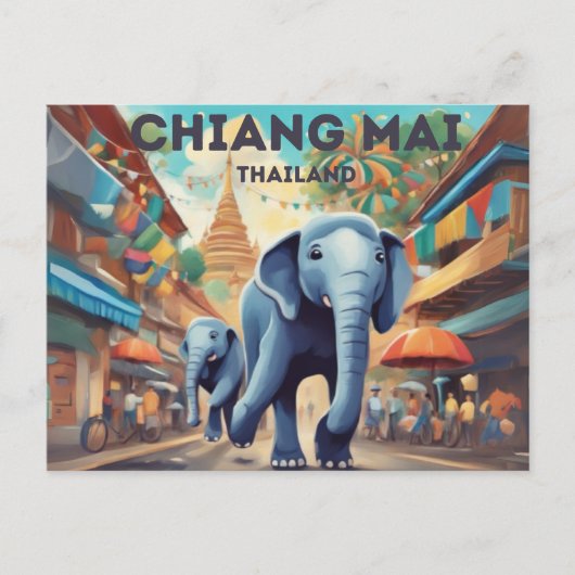 Briefkaart van Chiang Mai (Voorkant)