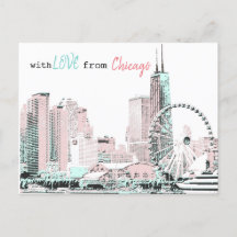 Briefkaart van Chicago